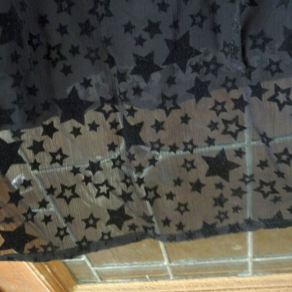 LOFT BLACK STAR DRESS SIZE MEDIUM NEW - Picture 4 of 10